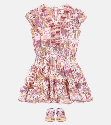 Camila printed ruffled dress | Poupette St Barth Kids