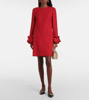 Crepe Couture ruffled minidress | Valentino