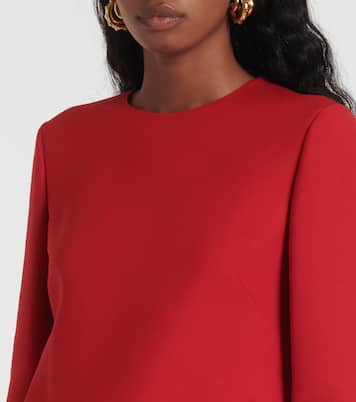 Crepe Couture ruffled minidress | Valentino