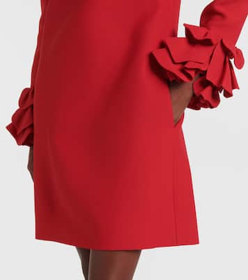 Crepe Couture ruffled minidress | Valentino