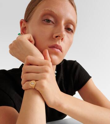 Anello per mignolo Kite in oro 18kt con diamanti | Kamyen