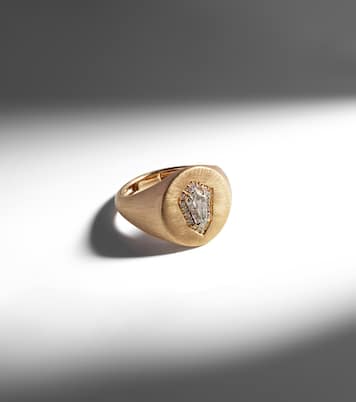 Anello per mignolo Kite in oro 18kt con diamanti | Kamyen