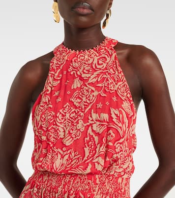 Robe longue Celie imprimée | Poupette St Barth