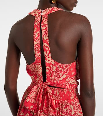 Robe longue Celie imprimée | Poupette St Barth