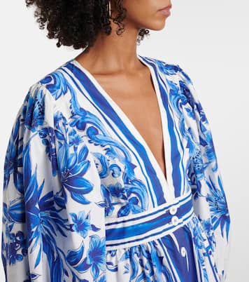 Abito chemisier Garden Tiles in cotone | Farm Rio