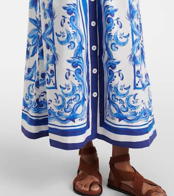 Abito chemisier Garden Tiles in cotone | Farm Rio