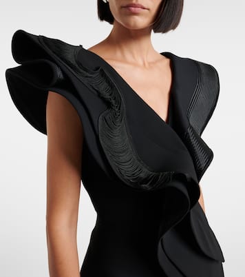 Abito lungo Revive Wave in crêpe | Maticevski