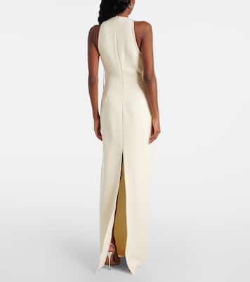 Chain-trimmed crêpe gown | David Koma