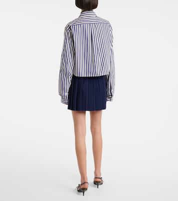 Chemise rayée en coton  | Miu Miu