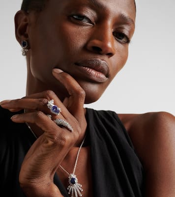 Reign Supreme 18kt white gold ring with tanzanite and diamonds | Yeprem