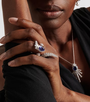 Reign Supreme 18kt white gold ring with tanzanite and diamonds | Yeprem