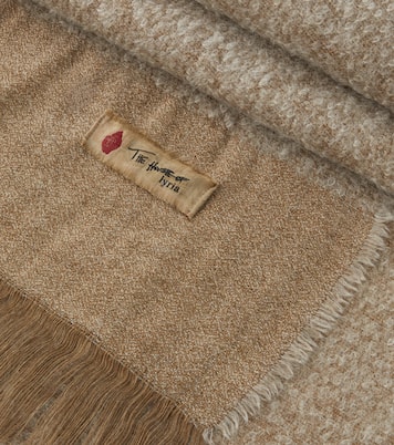 Rovere fringed wool and linen-blend blanket | The House of Lyria