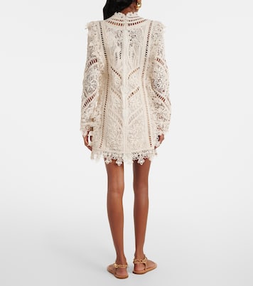 Vestido corto Illuminate Cornelli de croché | Zimmermann