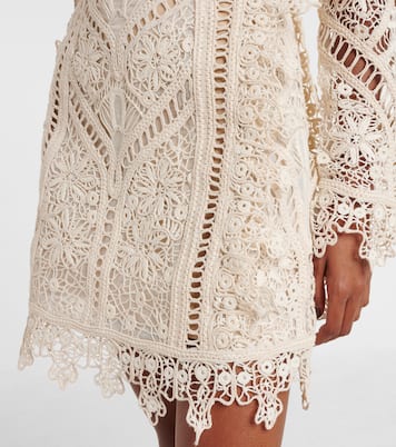 Vestido corto Illuminate Cornelli de croché | Zimmermann