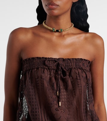 Combi-pantalon Viv en coton mélangé | Melissa Odabash