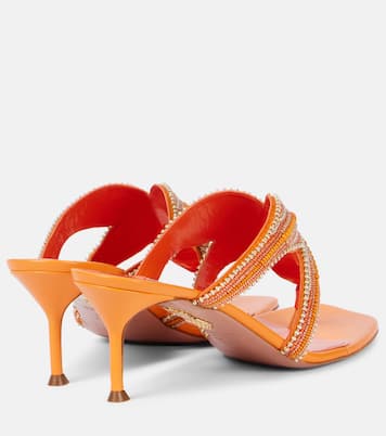 Reef Star beaded leather thong sandals | Aquazzura
