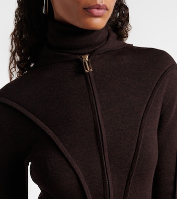 Kapuzenjacke aus einem Wollgemisch | Victoria Beckham