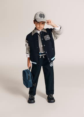 DG wool-blend varsity jacket | Dolce&Gabbana Kids