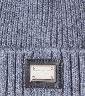 Ribbed-knit wool and cashmere beanie | Dolce&Gabbana Kids