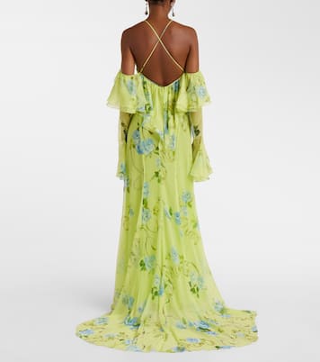 Robe aus Seiden-Crêpe | Blumarine