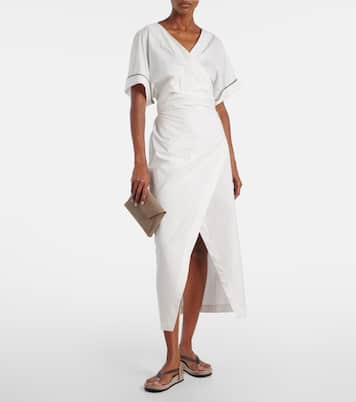 Monili suede thong sandals | Brunello Cucinelli