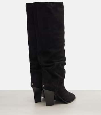 Stiefel Hart 85 aus Veloursleder | Jimmy Choo