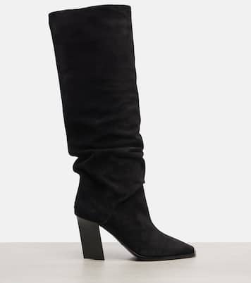 Stiefel Hart 85 aus Veloursleder | Jimmy Choo