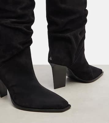 Stiefel Hart 85 aus Veloursleder | Jimmy Choo