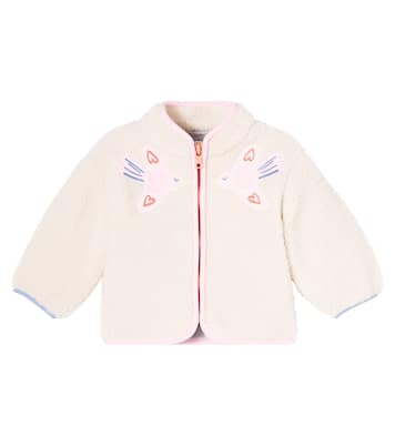 Baby patch-appliqué teddy fleece jacket | Stella McCartney Kids