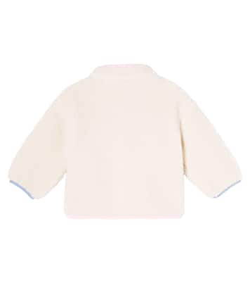 Baby patch-appliqué teddy fleece jacket | Stella McCartney Kids