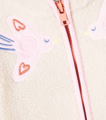 Baby patch-appliqué teddy fleece jacket | Stella McCartney Kids