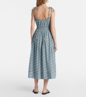 Millie floral shirred midi dress | Veronica Beard