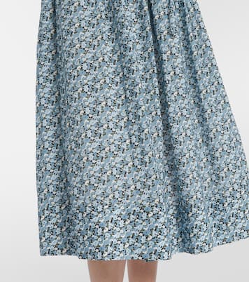 Millie floral shirred midi dress | Veronica Beard