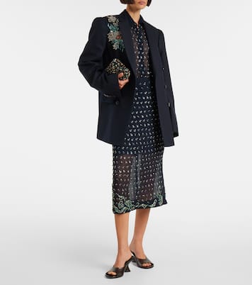 Falda midi adornada | Dries Van Noten