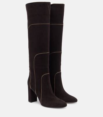 Stiefel 85 aus Veloursleder | Gianvito Rossi