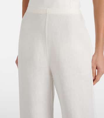 Ilride high-rise linen straight pants | Faithfull