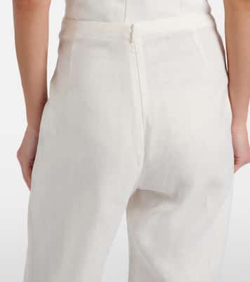 Ilride high-rise linen straight pants | Faithfull
