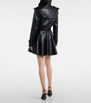 Belted double-breasted flared minidress | Norma Kamali