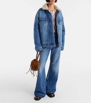 Jeansjacke mit Teddyfleece | Acne Studios