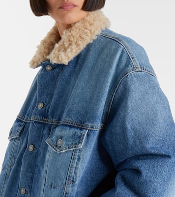 Jeansjacke mit Teddyfleece | Acne Studios
