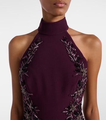 Beatrice embellished crêpe gown | Rebecca Vallance