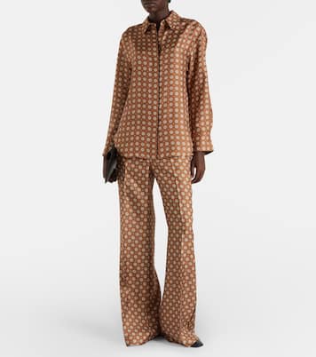Graphic Dreams printed silk twill shirt | Dorothee Schumacher