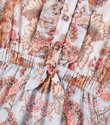 Printed cotton playsuit | Zimmermann Kids