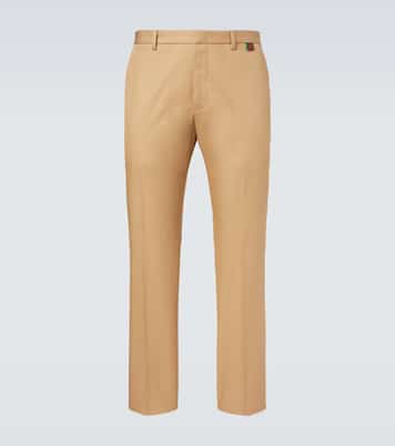 Gerade Mid-Rise-Hose aus Baumwolle | Gucci