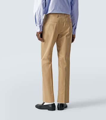 Gerade Mid-Rise-Hose aus Baumwolle | Gucci