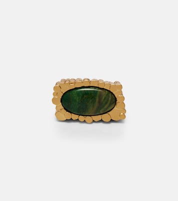 Wisp embellished gold-plated ring | Zimmermann