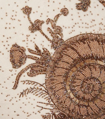 Botanist beaded linen cushion | Jonathan Adler