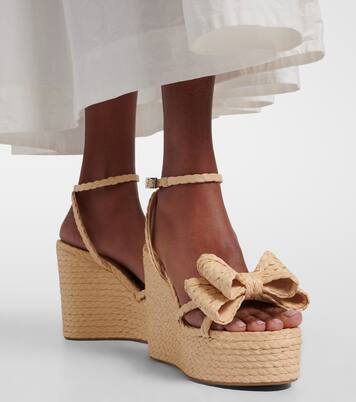 Le Cadeau raffia espadrille wedges | Mach & Mach