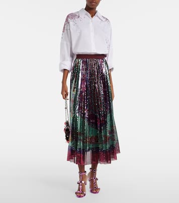 Sandali Afterglow 105 in pelle con cristalli | Aquazzura