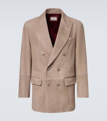 Blazer aus Veloursleder | Brunello Cucinelli